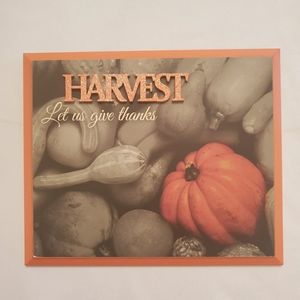 Harvest sign